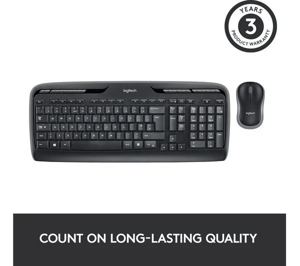 Logitech MK330, Wireless Keyboard & Mouse Set, Black - Image 4