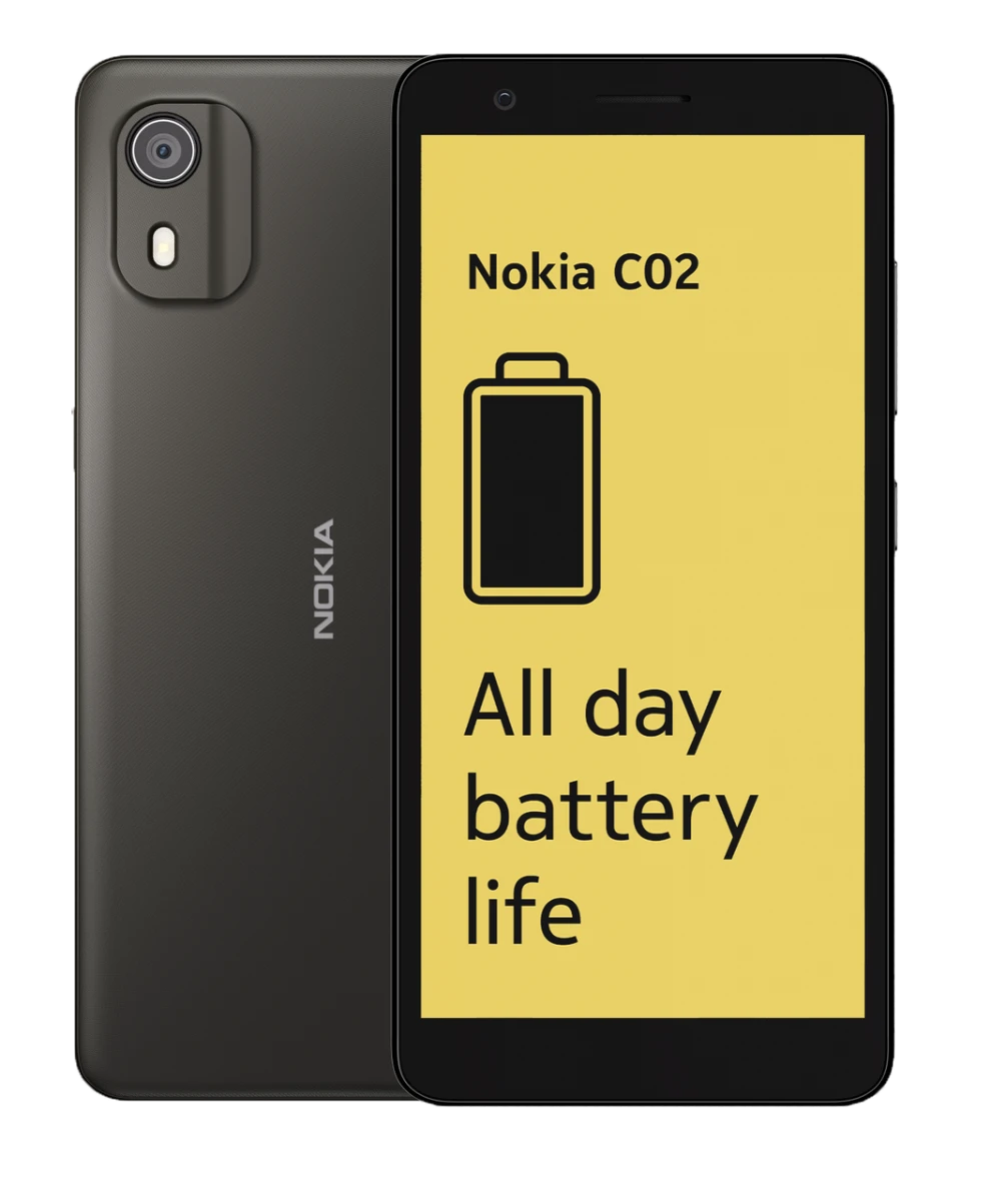 Nokia C02 SP01Z01Z3009Y, 32GB, Smartphone, Charcoal - Image 2