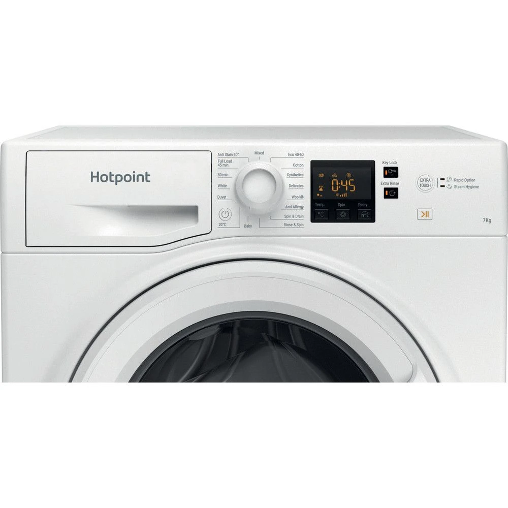 Hotpoint NSWM743UWUKN, 7KG, 1400rpm, Washing Machine, White - Image 2