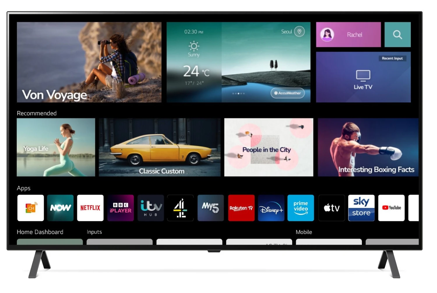 LG OLED48A26LA, 48", 4K 60Hz OLED Smart TV, Black - Image 2