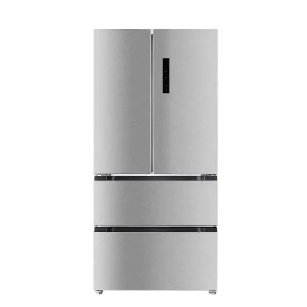 Powerpoint P9818SKHGIFD, 510L French Door Fridge Freezer, Inox