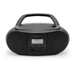 Roberts ZOOMBOX4BK, DAB/FM Portable Boombox, Black