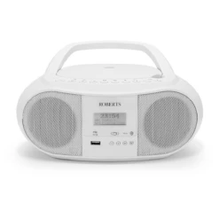 Roberts ZOOMBOX4W, DAB/FM Portable Boombox, White