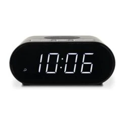 Roberts ORTUSCHARGEBK, Bluetooth Clock Radio W/ Wireless Phone Charging, Black