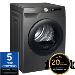 Samsung Series 5+ DV90T5240AN, 9KG, Heat Pump Tumble Dryer, Graphite