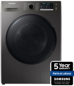 Samsung WD80TA046BX, 8KG, Ecobubble Washer Dryer, Inox