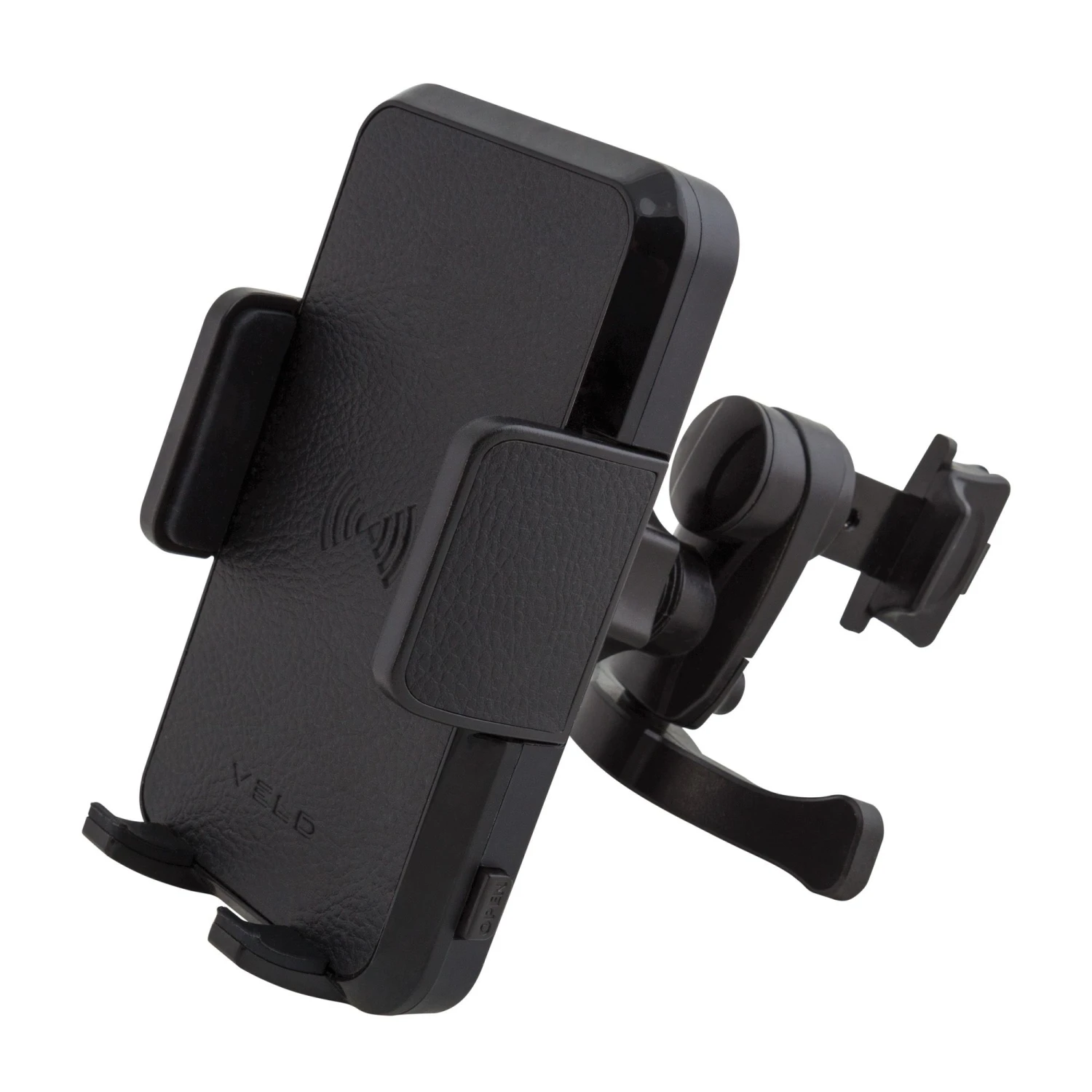 VELD VWC10ZB, Vent Mounted Qi Wireless Car Charing Pad, Black