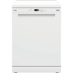 Whirlpool W7FHP33UK, 15 Place, Freestanding Dishwasher, White
