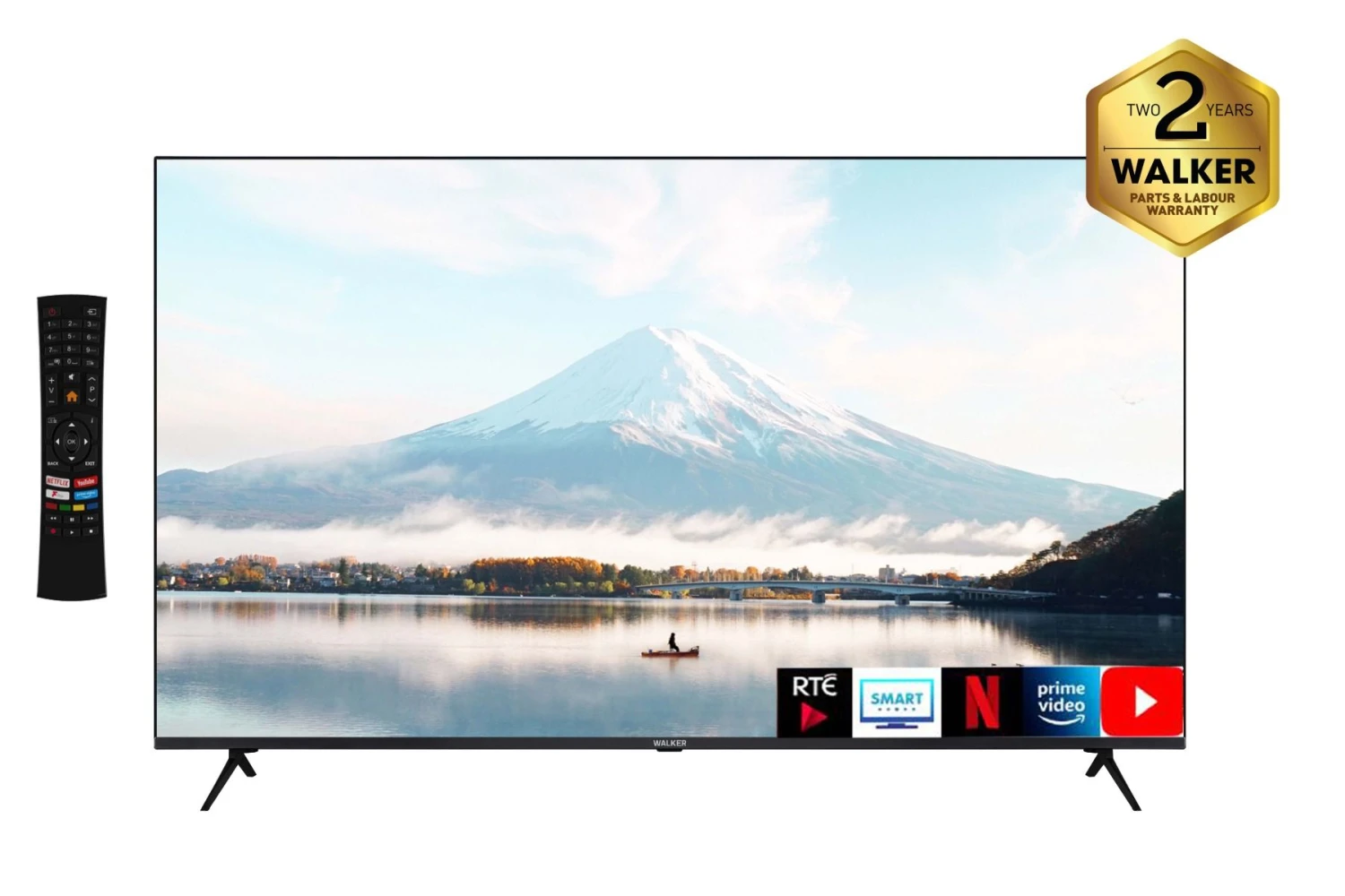 Walker WP4K65231BRD, 65", 4K, Smart Ultra Slim LED TV W/ Sat Tuner